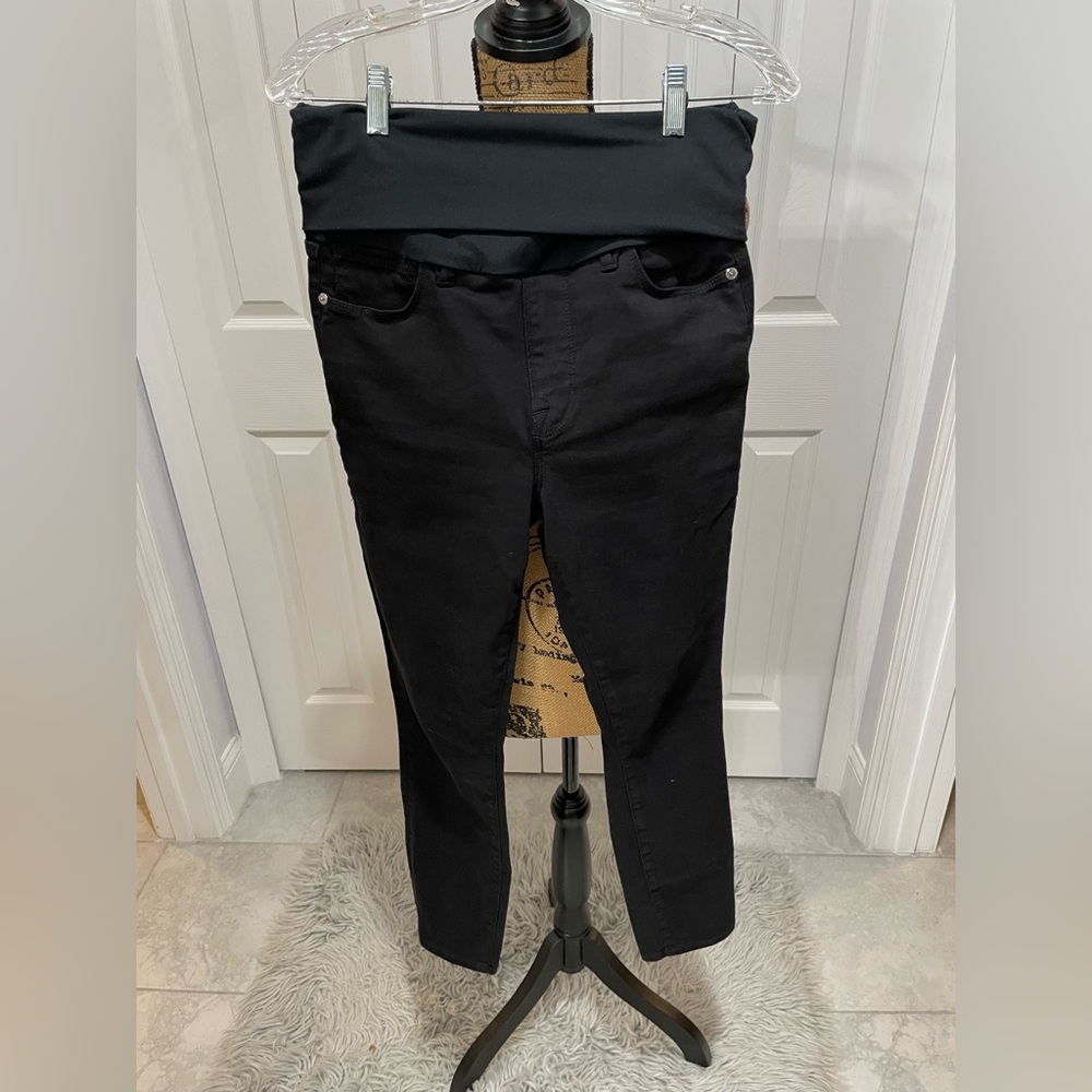 Good American “Good Mama” Maternity Black Skinny Jeans